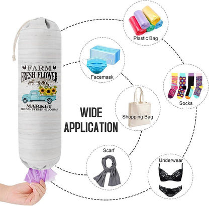 Funny You Me & The Dogs, Grocery Bags Holder Organizer For Shopping Bags, Wall Mount Plastic Bags Storage Container Dispensers, Gift For The Preferred Family And Friends