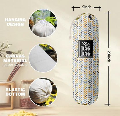 Funny You Me & The Dogs, Grocery Bags Holder Organizer For Shopping Bags, Wall Mount Plastic Bags Storage Container Dispensers, Gift For The Preferred Family And Friends