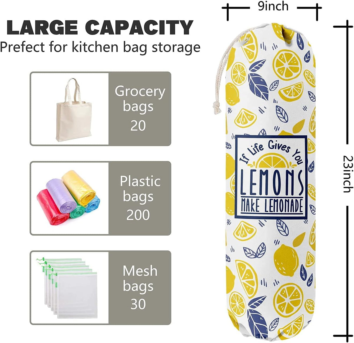 Funny You Me & The Dogs, Grocery Bags Holder Organizer For Shopping Bags, Wall Mount Plastic Bags Storage Container Dispensers, Gift For The Preferred Family And Friends