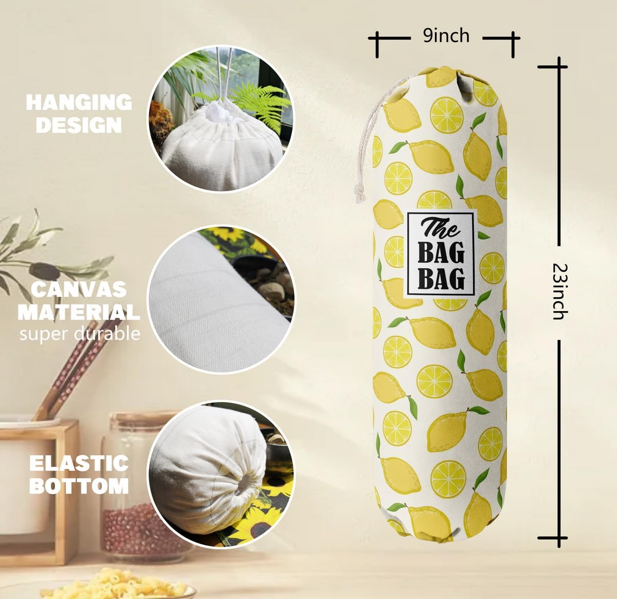 Funny You Me & The Dogs, Grocery Bags Holder Organizer For Shopping Bags, Wall Mount Plastic Bags Storage Container Dispensers, Gift For The Preferred Family And Friends