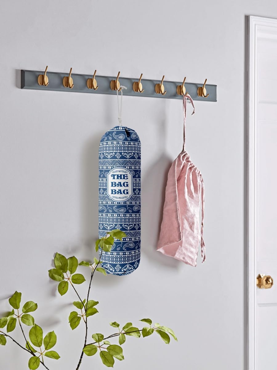 Funny You Me & The Dogs, Grocery Bags Holder Organizer For Shopping Bags, Wall Mount Plastic Bags Storage Container Dispensers, Gift For The Preferred Family And Friends