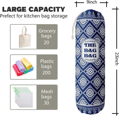 Funny You Me & The Dogs, Grocery Bags Holder Organizer For Shopping Bags, Wall Mount Plastic Bags Storage Container Dispensers, Gift For The Preferred Family And Friends