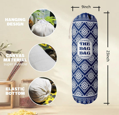 Funny You Me & The Dogs, Grocery Bags Holder Organizer For Shopping Bags, Wall Mount Plastic Bags Storage Container Dispensers, Gift For The Preferred Family And Friends