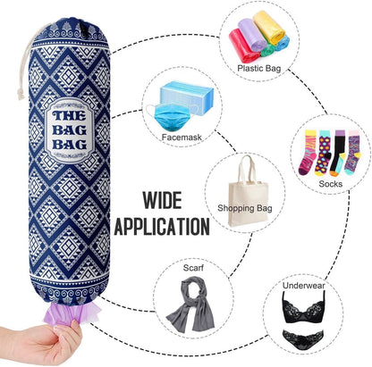 Funny You Me & The Dogs, Grocery Bags Holder Organizer For Shopping Bags, Wall Mount Plastic Bags Storage Container Dispensers, Gift For The Preferred Family And Friends