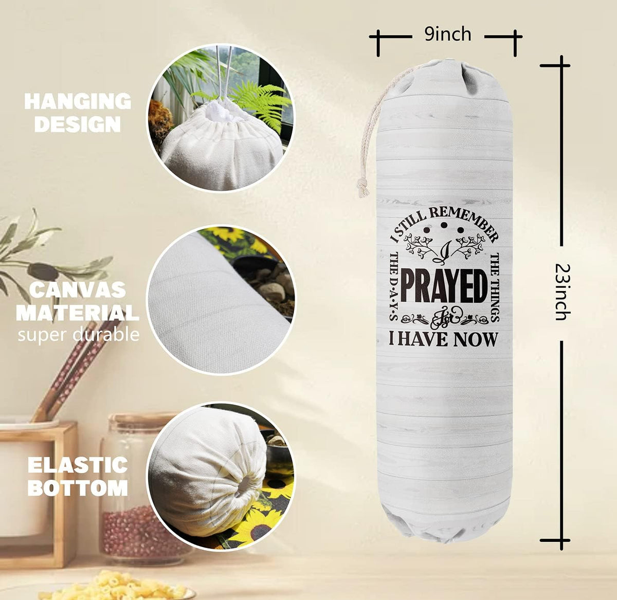 Funny You Me & The Dogs, Grocery Bags Holder Organizer For Shopping Bags, Wall Mount Plastic Bags Storage Container Dispensers, Gift For The Preferred Family And Friends