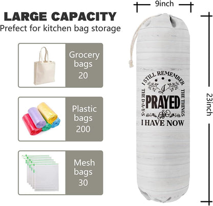 Funny You Me & The Dogs, Grocery Bags Holder Organizer For Shopping Bags, Wall Mount Plastic Bags Storage Container Dispensers, Gift For The Preferred Family And Friends