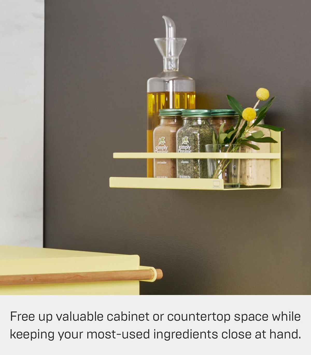 Home Magnetic Spice Storage Rack Organizer For Fridge - Steel | Magnetic storage rack organizer for fridge. Sleek steel construction with a strong magnetic mount. No assembly.
