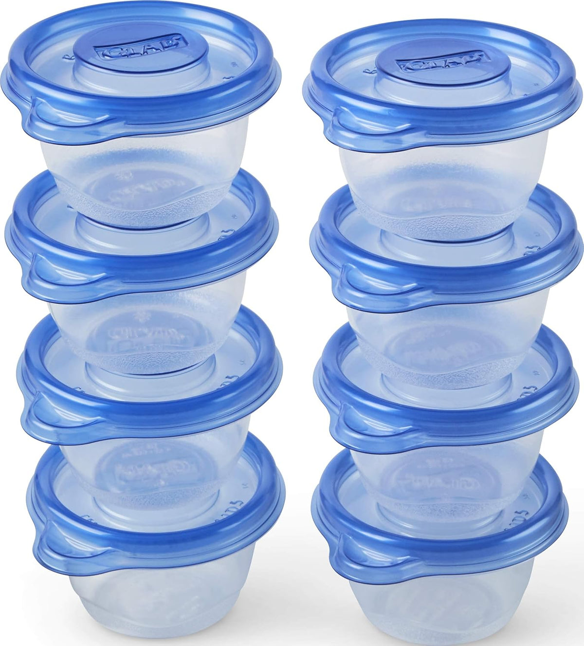Glad GladWare XL Square Food Storage Containers with Lock Tight Lids, BPA-Free Family Size Plastic Containers for Leftovers, Meal Prep, and Freezer Storage, Dishwasher Safe, 104 Oz