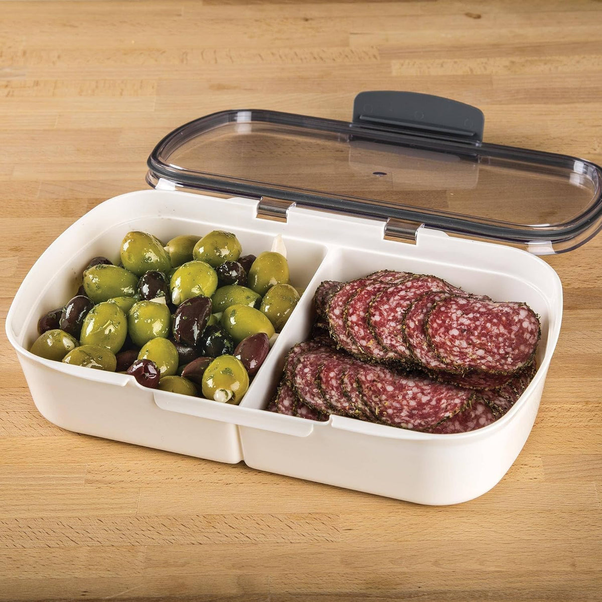 ProKeeper Deli Food Storage Container with Air-Tight Silicone Seal and Dry Erase Compatible Lid