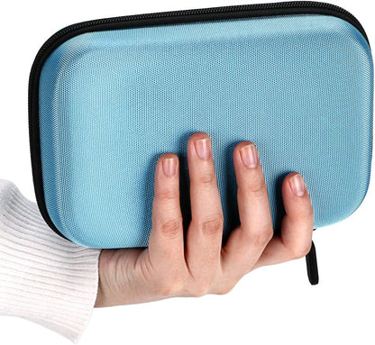 Hipiwe Hard Shell Essential Oil Carrying Case Holds 12 Bottles (Can hold 5ml, 10ml, &10ml Rollers) Travel Size Essential Oils Bag Organizer Perfect for Essential Oils Bottle (Purple)