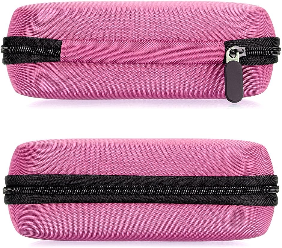 Hipiwe Hard Shell Essential Oil Carrying Case Holds 12 Bottles (Can hold 5ml, 10ml, &10ml Rollers) Travel Size Essential Oils Bag Organizer Perfect for Essential Oils Bottle (Purple)