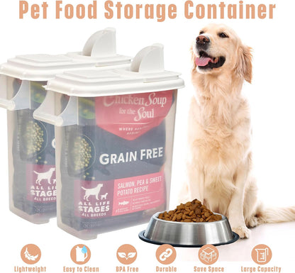 Buddeez 32 Quart Pet Food Dispenser with Lid - Airtight Storage for Dog Food, Cat Food, and Bird Seed - Easy Pour Spout for Mess Free Serving