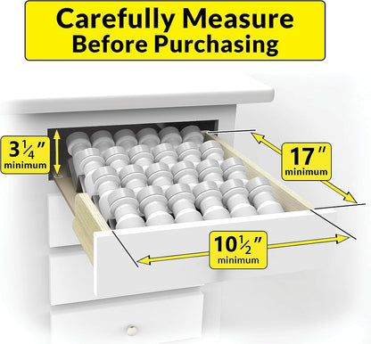 LYNK PROFESSIONAL® Spice Drawer Organizer - Heavy Gauge Steel 4 Tier Rack - Drawer Insert Tray for Spice Jars, Herbs and Seasoning - Kitchen Cabinet Storage - Silver Metallic, Medium