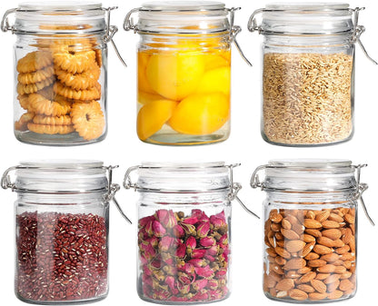 ComSaf 3-Pack 68oz 13-Inch Tall Glass Pasta Containers for Spaghetti & Long Pasta, Slender Airtight Canisters for Vertical Pantry Organization, Food Storage Jars for Linguine & Breadsticks