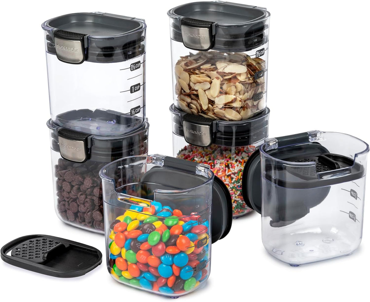 Progressive PKS-401 1.5 Cup Mini Prokeeper+ Airtight Silicone Seal Storage Container Great For Spices & Baking Acessories