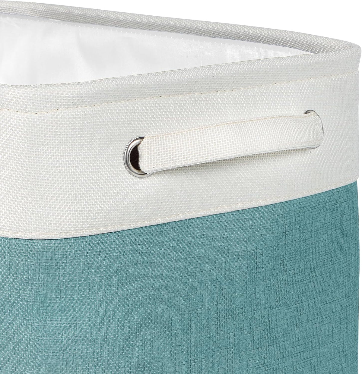 Foldable Storage Bin Collapsible Basket 12" x 10" x 9.5" Cube Storage Organizer Bins with Dual Carry Handles for Home Closet Shelves Drawers Organizer, Set of 3, Grey
