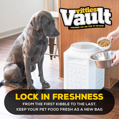 Gamma2 Vittles Vault Pet Food Storage Containers - Sealed Dog and Cat Food Storage Container, Fits up to 35lbs, Made in the USA - [12" L x 16.75" H]