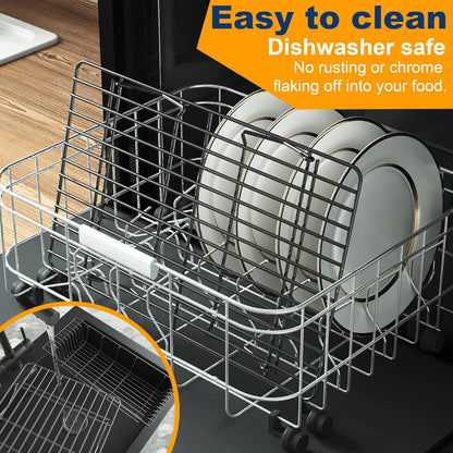 2PCS Cooling Racks for Cooking and Baking - 10" x 15"Heavy Duty Stainless Steel Wire Rack for Baking, Grilling, Roasting - Oven & Dishwasher Safe - Fits Jelly Roll Sheet Pan-Silver