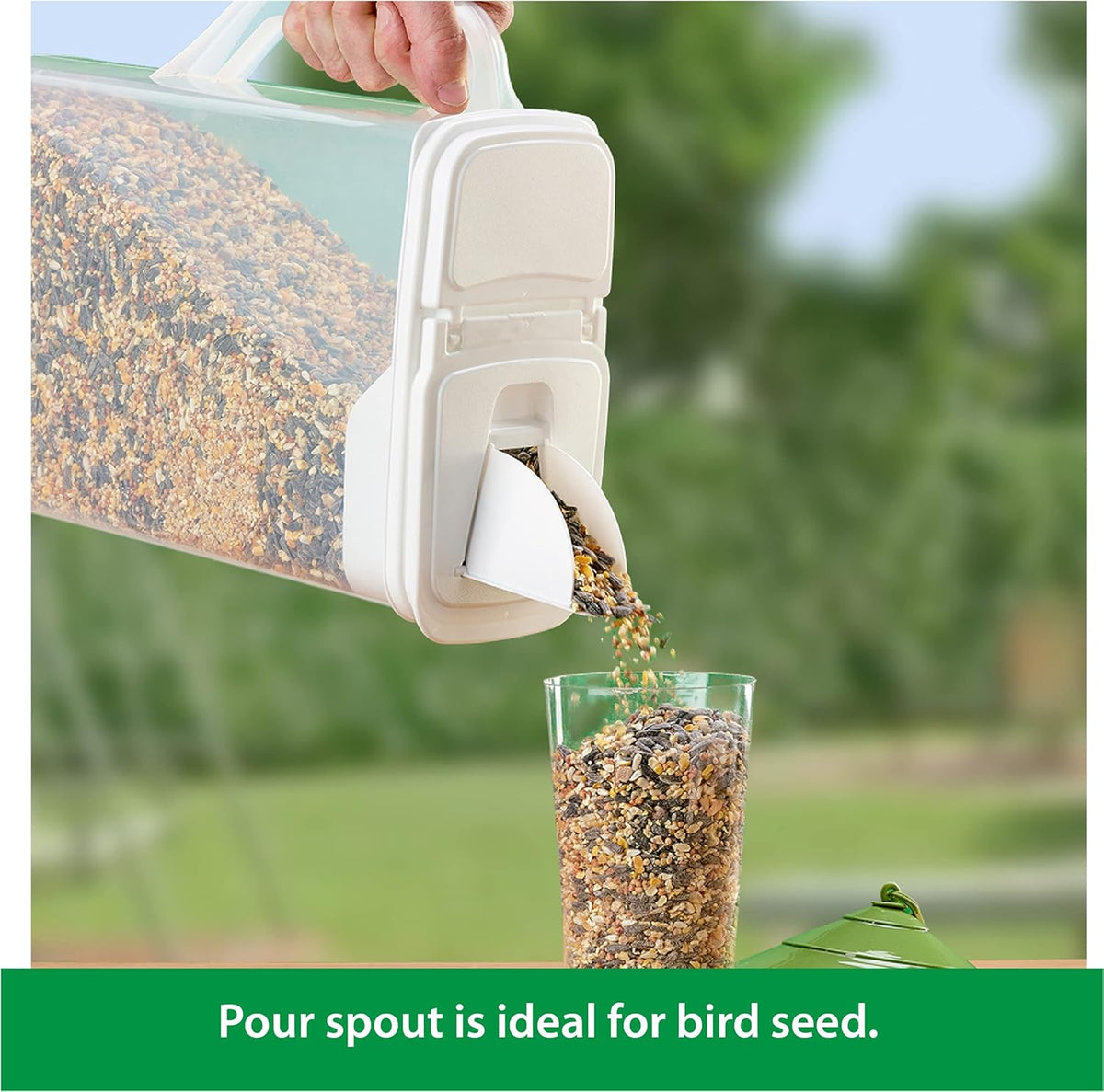 Buddeez Airtight Pet Food Storage Container - 50 QT/50 LB Capacity Dog Food Storage Container - Cat Food Container, Bird Seed Storage Container, Rolling Storage Bin, Air Tight with Handle & Scoop
