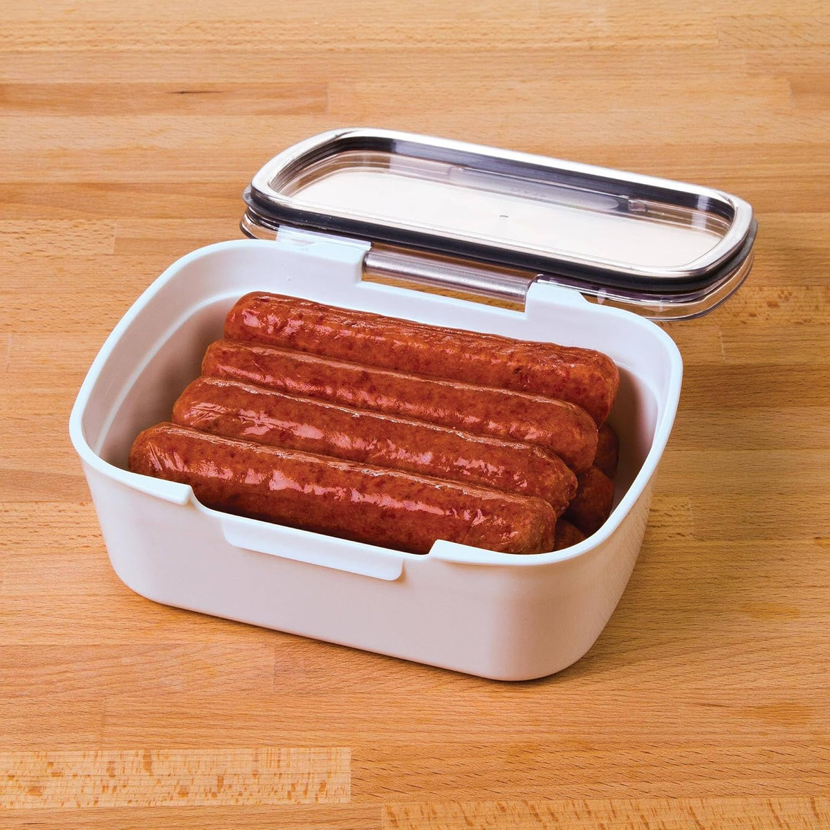 ProKeeper Deli Food Storage Container with Air-Tight Silicone Seal and Dry Erase Compatible Lid