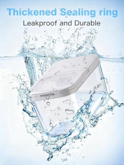 LivLab Mker Laundry Detergent Dispenser with One-Press Lid,Clear PET Powder container with Measuring Cup, Pods container 5.5L/12Lbs/200oz(270 Pods)