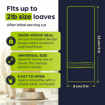 The Original Canned Dog Food Storage Container Patent Pending Reusable Airtight Can Cover Pet Food Sealer - Keeps Dog Food Can Fresh in the Fridge, Eliminates Odor, Easy to Use