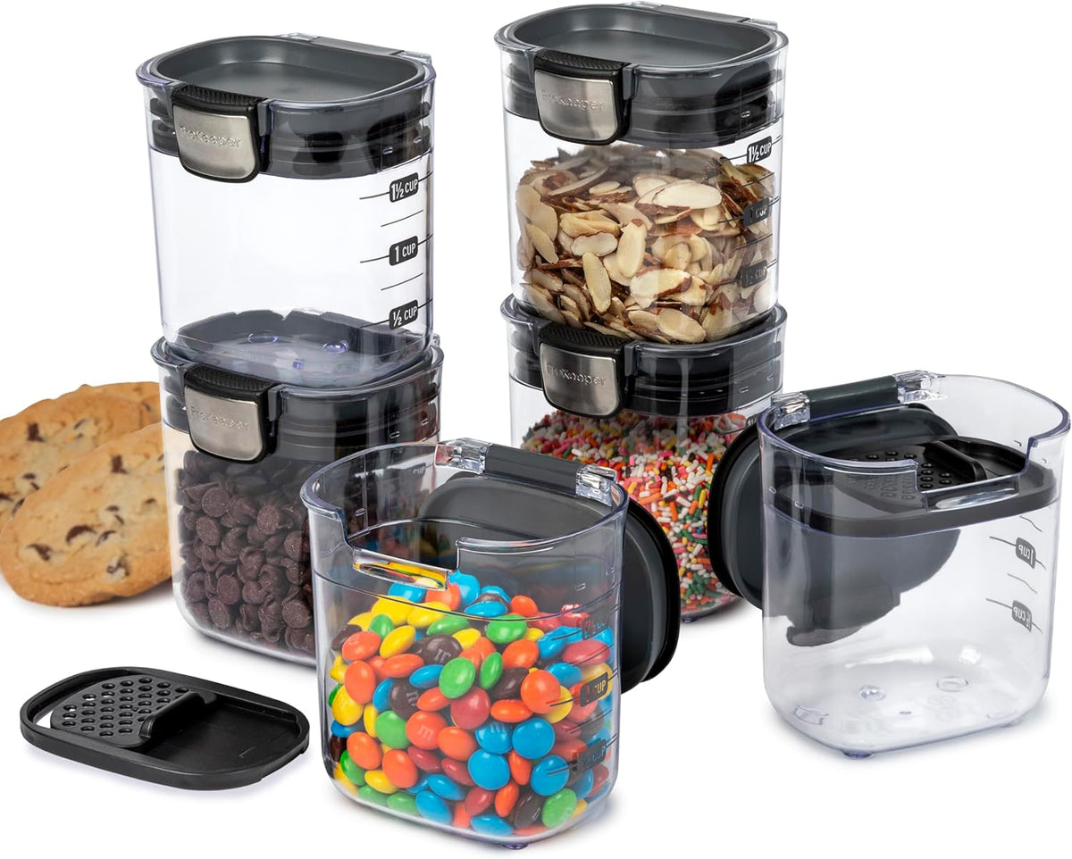 Progressive PKS-401 1.5 Cup Mini Prokeeper+ Airtight Silicone Seal Storage Container Great For Spices & Baking Acessories
