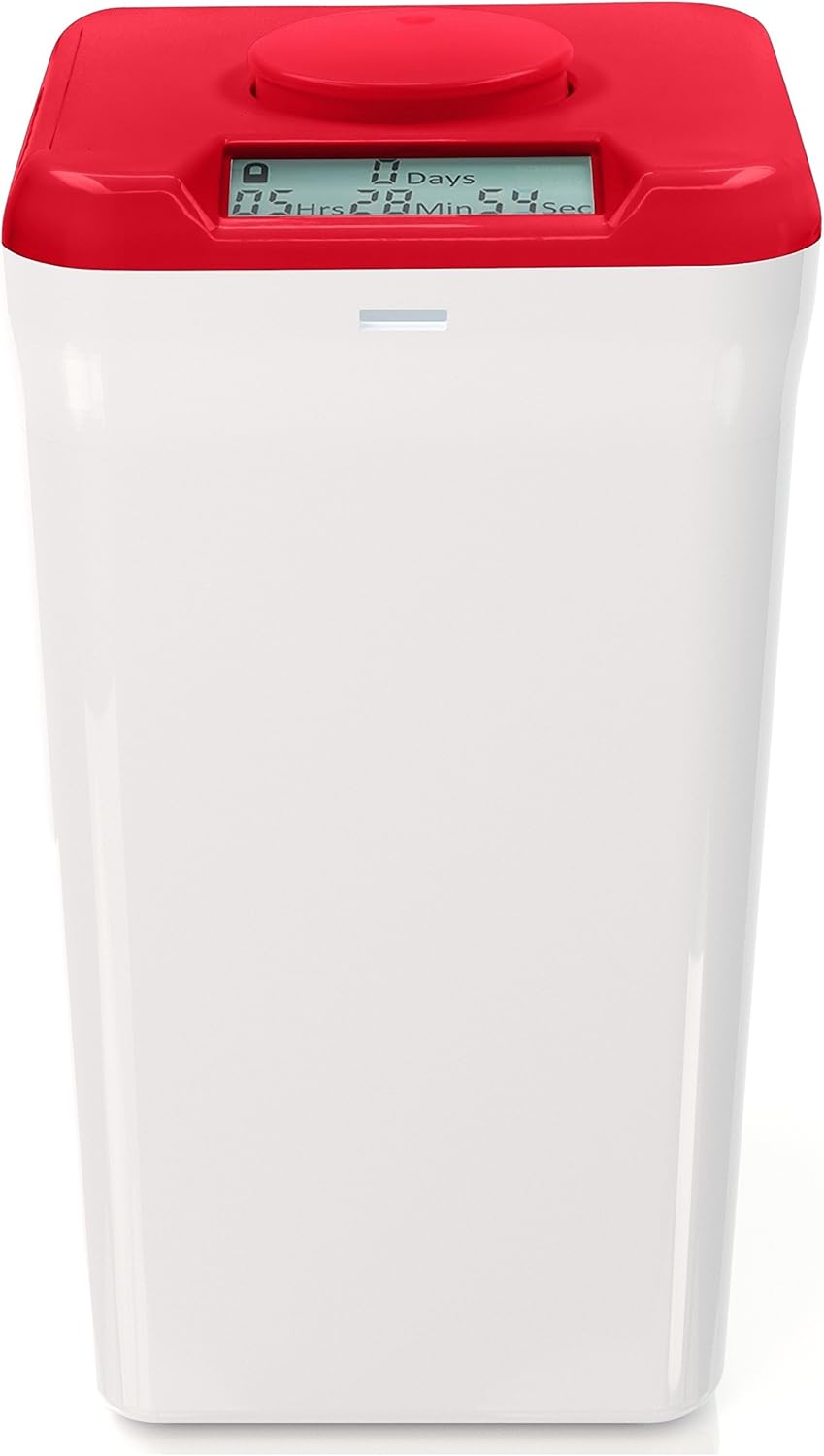 Kitchen Safe Time Locking Container, Phone Jail, Medication Lock Box, Break Bad Habits, Quit Smoking, Stop Snacking, Gaming Addiction, Family Time (XL, White Lid + 12.3” White Base)