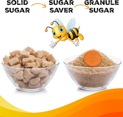 ENOLVO Terracotta Brown Sugar Saver- Brown Sugar Keeper Disc to Maintain Food Moisture in Storage Container - Terra Cotta Bear Softener Alternative (4 Pack)