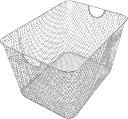 YBM HOME Kitchen Pantry Organizer Wire Baskets for Shelves, Cabinets, Pantry, Countertop, Mesh Open Storage Bin Metal Basket for Organizing Food Supplies, 3 Pack, 12.1x7.8x5.8