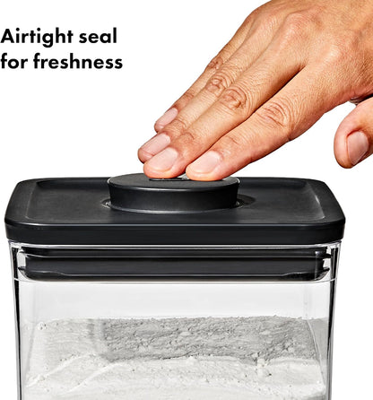 OXO Good Grips POP Container - Airtight Food Storage - Small Square Tall 2.3 Qt Ideal for spaghetti, linguini and lasagna