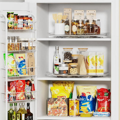 LAMU Lazy Susan Organizer 14.56''x11'' for Refrigerator Organizers and Storage Fridge Organization, Turntable Condiment Organizer for Kitchen, Table Top, Cabinet, Pantry, Countertop