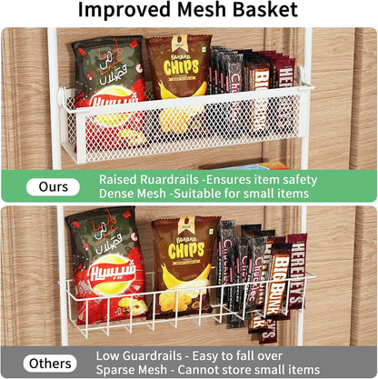 Over the Door Pantry Organizer, 6-Tier Pantry Door Organization and Storage, Over the Door Spice Rack, Home & Kitchen Storage Shelves for Cabinet, Black