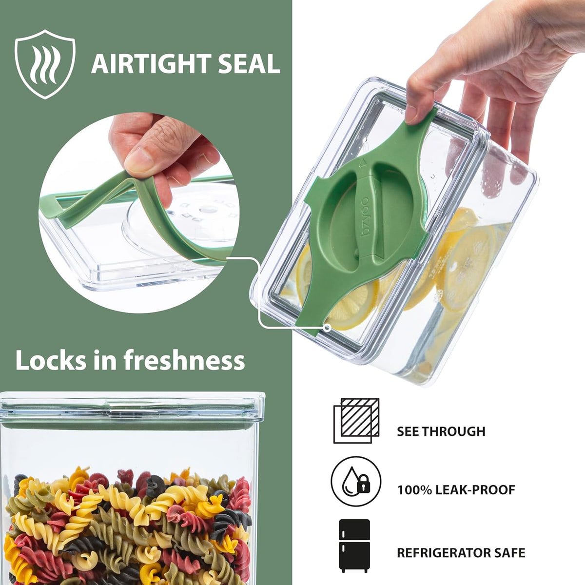 4-Pack Small Pantry Containers, 0.8 QT/0.76 L Clear SAN Food Storage Canisters with Twist-Lock Lids, Stackable for Sugar, Tea Bags, Seasoning, Nuts, Snacks(Sand)