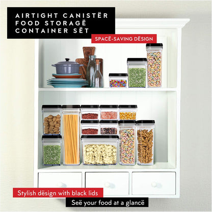 DWËLLZA KITCHEN Pasta Storage Containers for Pantry Airtight - 2 Pc Spaghetti Container Storage - Ideal for Spaghetti & Noodles, Kitchen Pantry Organization and Storage - Keeps Food Fresh & Dry