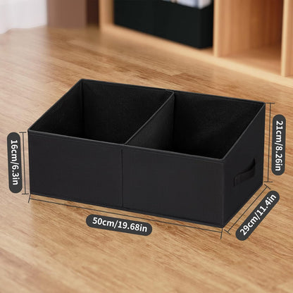 DIMJ Closet Storage Bins - Fabric Storage Baskets for Shelves, Collapsible Closet Organizers and Storage with Handles, Trapezoid Shelf Organization Storage Cubes for Purse, Toys, Books, Towel, Socks