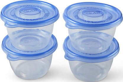 Glad GladWare XL Square Food Storage Containers with Lock Tight Lids, BPA-Free Family Size Plastic Containers for Leftovers, Meal Prep, and Freezer Storage, Dishwasher Safe, 104 Oz