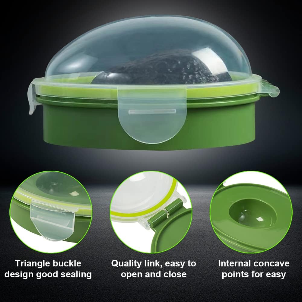 Avocado Saver, Avocados Storage Container, Reusable Individual Avocado Keeper, Food Crisper Storage Box to Keep Your Avocados Fresh for Days