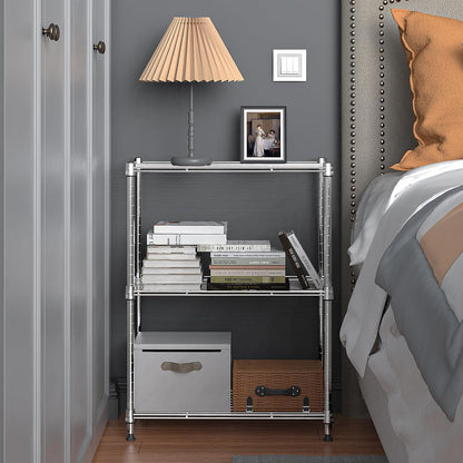 M MZG 1750 LBS Storage Shelves 5-Tier Utility Shelving Unit Steel Organizer Wire Rack for Home,Kitchen,Office,Garage, Capacity 17.7" D x 47.2" W x 72.3" H - Colors B