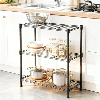 M MZG 1750 LBS Storage Shelves 5-Tier Utility Shelving Unit Steel Organizer Wire Rack for Home,Kitchen,Office,Garage, Capacity 17.7" D x 47.2" W x 72.3" H - Colors B