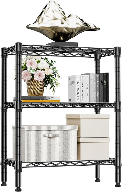 M MZG 1750 LBS Storage Shelves 5-Tier Utility Shelving Unit Steel Organizer Wire Rack for Home,Kitchen,Office,Garage, Capacity 17.7" D x 47.2" W x 72.3" H - Colors B