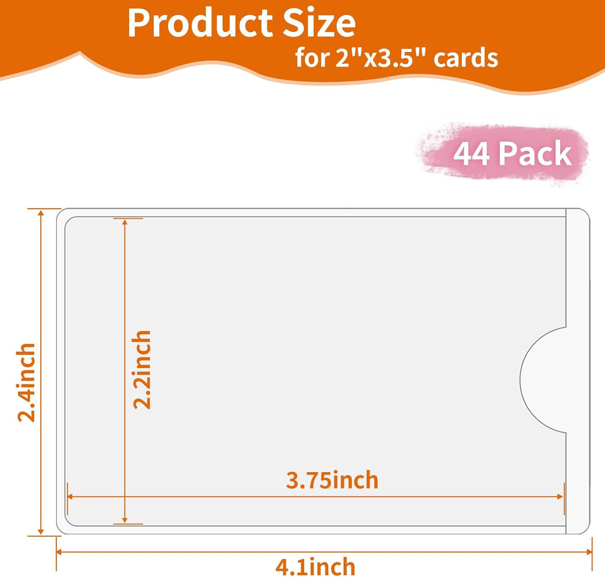 44 Pcs Storage Bin Labels, 3×5 in Index Card Holder, Clear Adhesive Pockets | Strong Adhesive, Waterproof & Clear, Removable with No Residue, for Tote Bin Box Drawer, Library Classroom Organization
