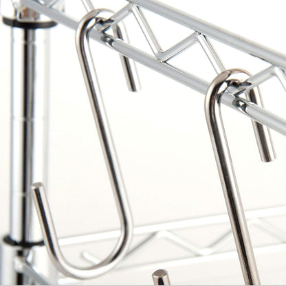 30 Pack 2.4 inches Heavy Duty S Hooks for Hanging, Pan Pot Holder Wire Shelves Rack Hooks for Hanging, S Shaped Hanger Metal Hooks for Kitchen Pots Utensils Jeans Clothes Bags Hats Towels Plants