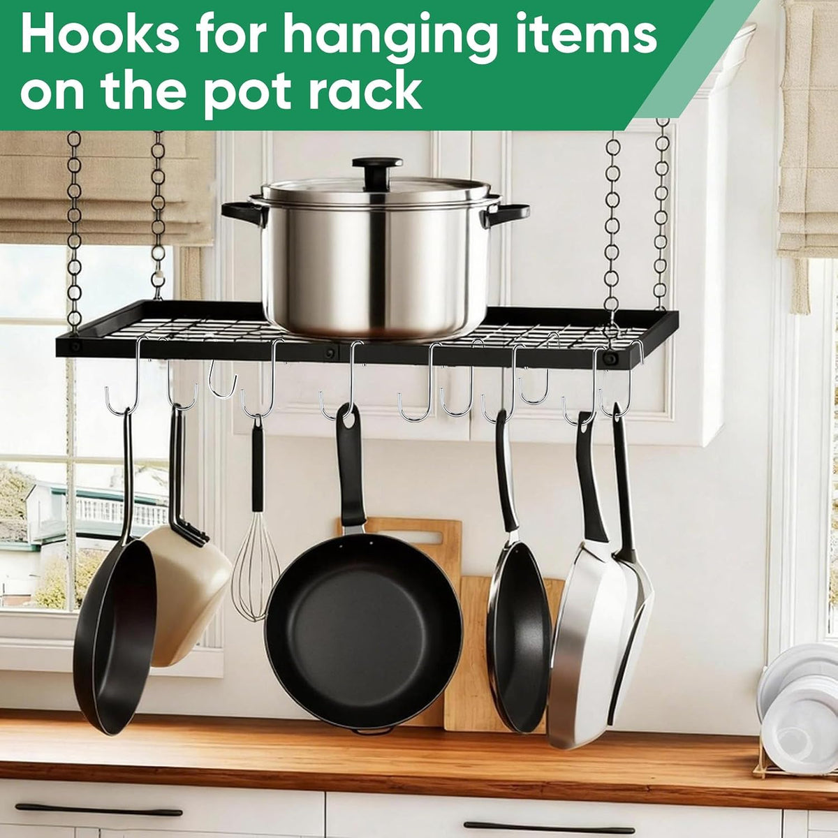 30 Pack 2.4 inches Heavy Duty S Hooks for Hanging, Pan Pot Holder Wire Shelves Rack Hooks for Hanging, S Shaped Hanger Metal Hooks for Kitchen Pots Utensils Jeans Clothes Bags Hats Towels Plants