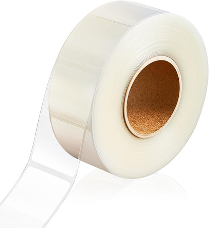 500 Pcs Label Protector Back to School Clear Labels Stickers Wafer Seals Waterproof Labels Library Supplies for Protecting Barcodes, Numbers and Stickers (4 x 2 Inch,Rectangle)