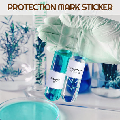 500 Pcs Label Protector Back to School Clear Labels Stickers Wafer Seals Waterproof Labels Library Supplies for Protecting Barcodes, Numbers and Stickers (4 x 2 Inch,Rectangle)