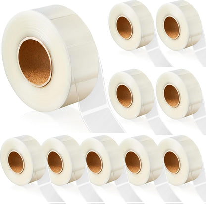 500 Pcs Label Protector Back to School Clear Labels Stickers Wafer Seals Waterproof Labels Library Supplies for Protecting Barcodes, Numbers and Stickers (4 x 2 Inch,Rectangle)