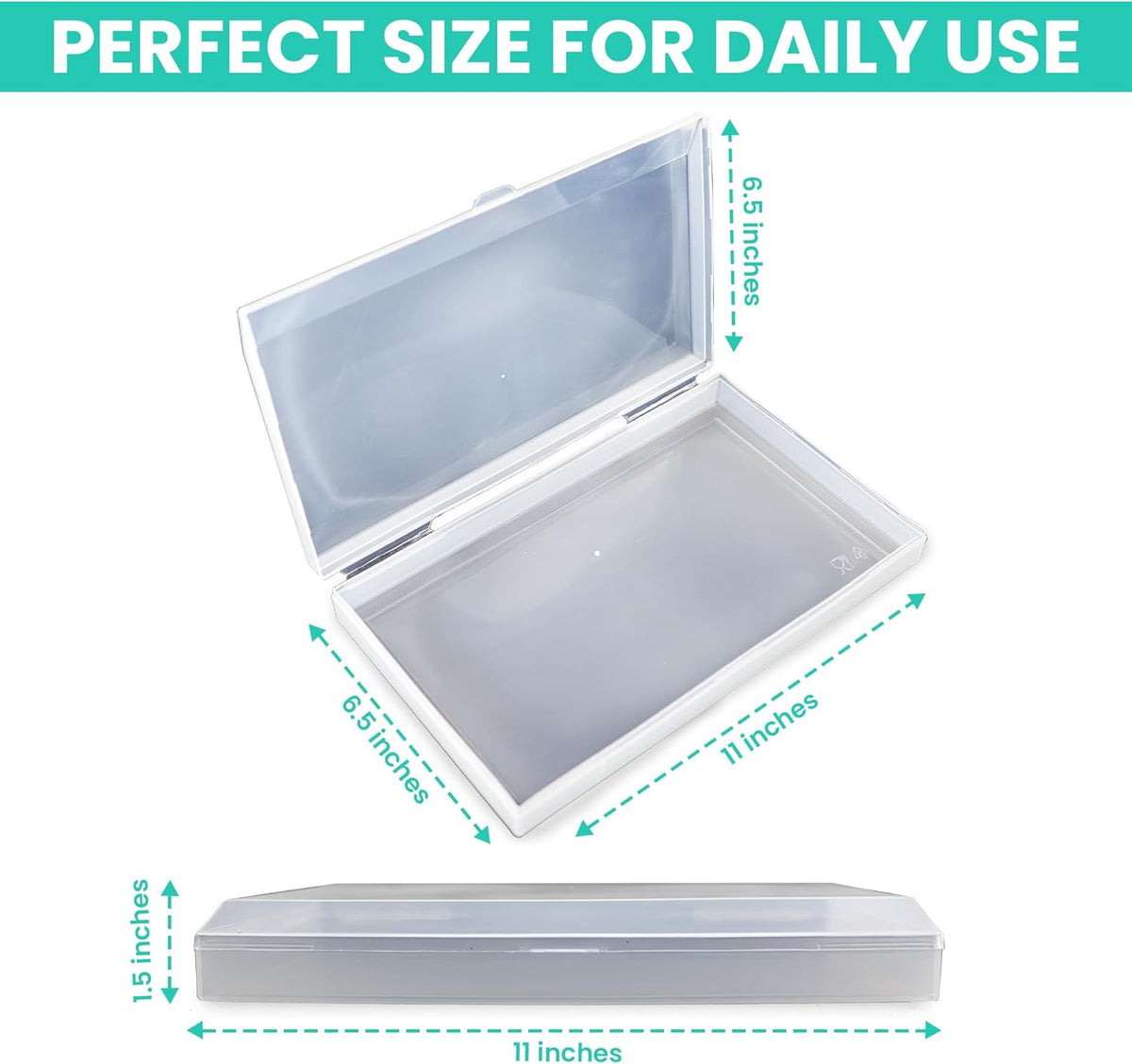 Bacon Saver Deli Meat Storage Container 1-lb Capacity 11x6.5-Inch Snap-Tight Clear Lid Dishwasher Safe Food-Safe Fridge Organizer