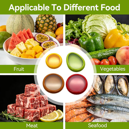 Avocado Saver & Onion Storage Containers - 4-Piece Reusable Fridge Produce Holders | BPA-Free Veggie Saver for Garlic, Onions, Lemons, Potatoes & Fresh Produce