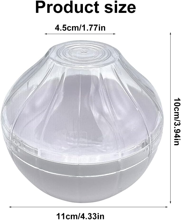 Onion Keeper - Reusable Onion Storage Container, Garlic Shaped Food Saver, Fruit & Vegetable Storage Holder, Sealing Box for Refrigerators (White)